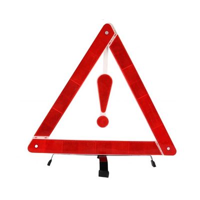 Facile d'assembler le triangle d'avertissement d'urgence du point rouge réfléchissant sur le bord de la route pour la sécurité