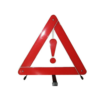 Facile d'assembler le triangle d'avertissement d'urgence du point rouge réfléchissant sur le bord de la route pour la sécurité