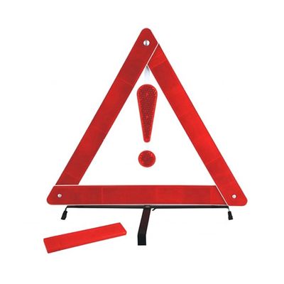 Facile d'assembler le triangle d'avertissement d'urgence du point rouge réfléchissant sur le bord de la route pour la sécurité