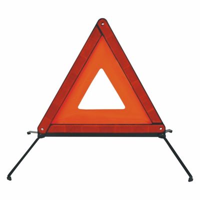 Avertissement de triangle rouge réfléchissant de haute visibilité certifié CE pour les situations d'urgence