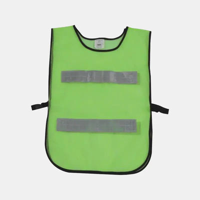 gilet d'urgence jaune néon réfléchissant avec poches et sifflet