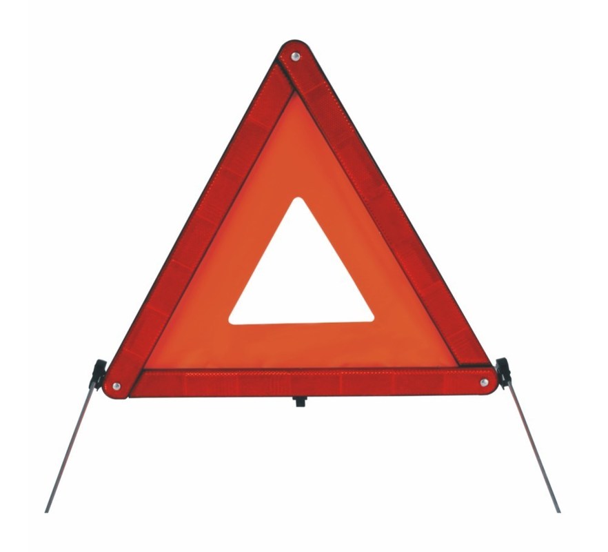 43 X 43 X 43CM Facile à assembler en extérieur Voie de voiture Avertissement Triangle réfléchissant